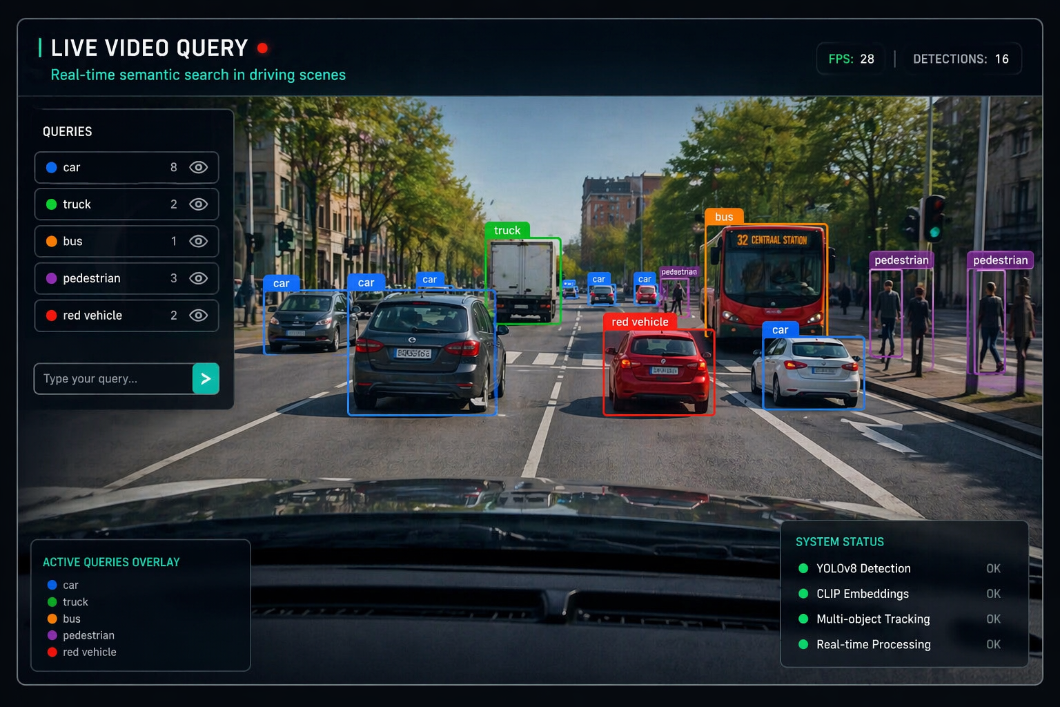 Interactive Video Query System Preview