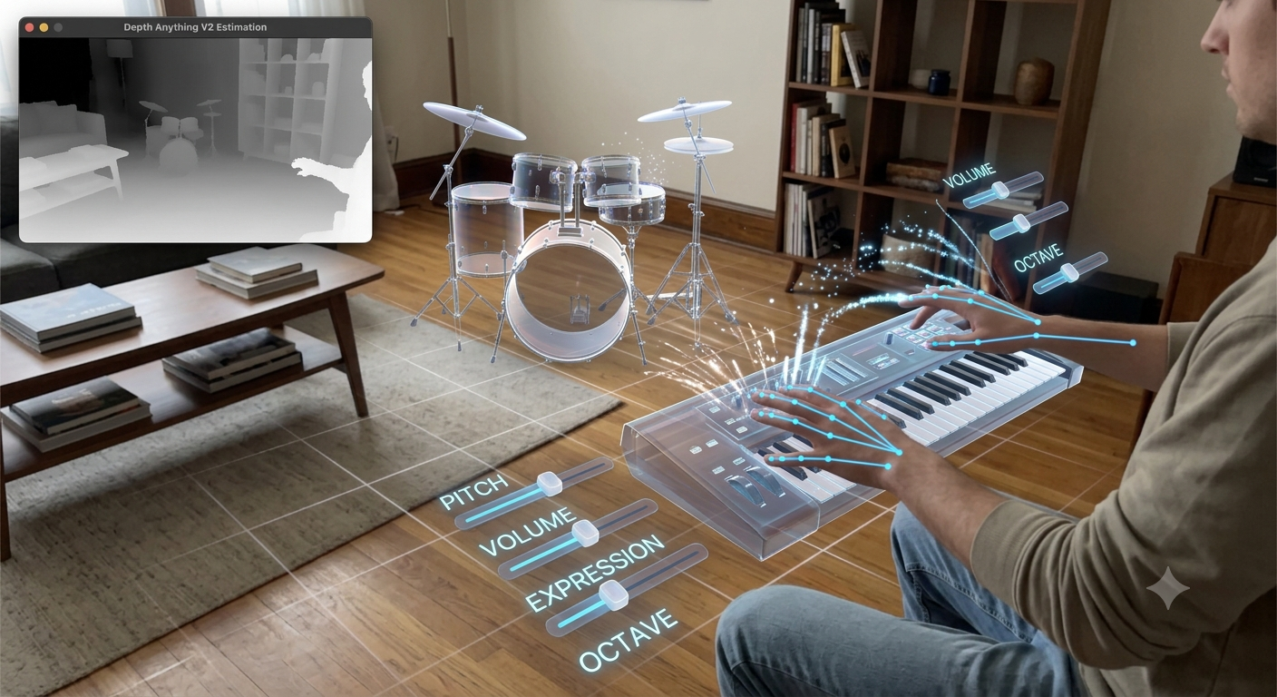 Air Instrument depth-aware AR music interface preview
